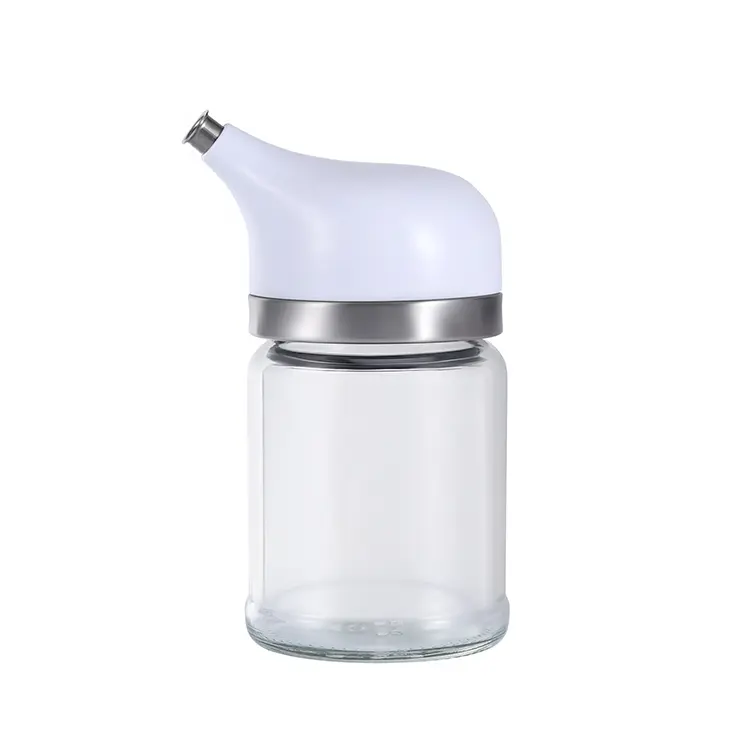 Custom Dripless Olive Oil Dispenser with Glass Jar