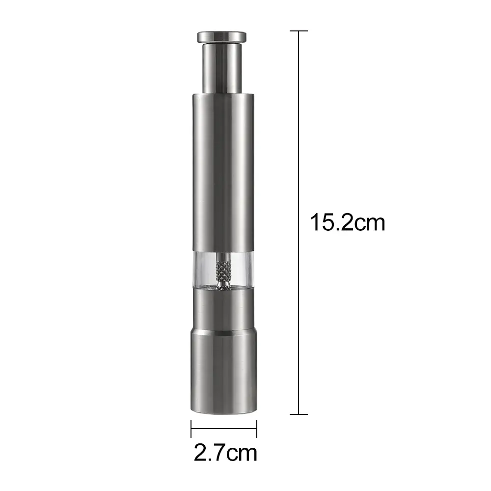 Buy Stainless Steel Thumb Press Pepper Grinder Manufacturer, Product