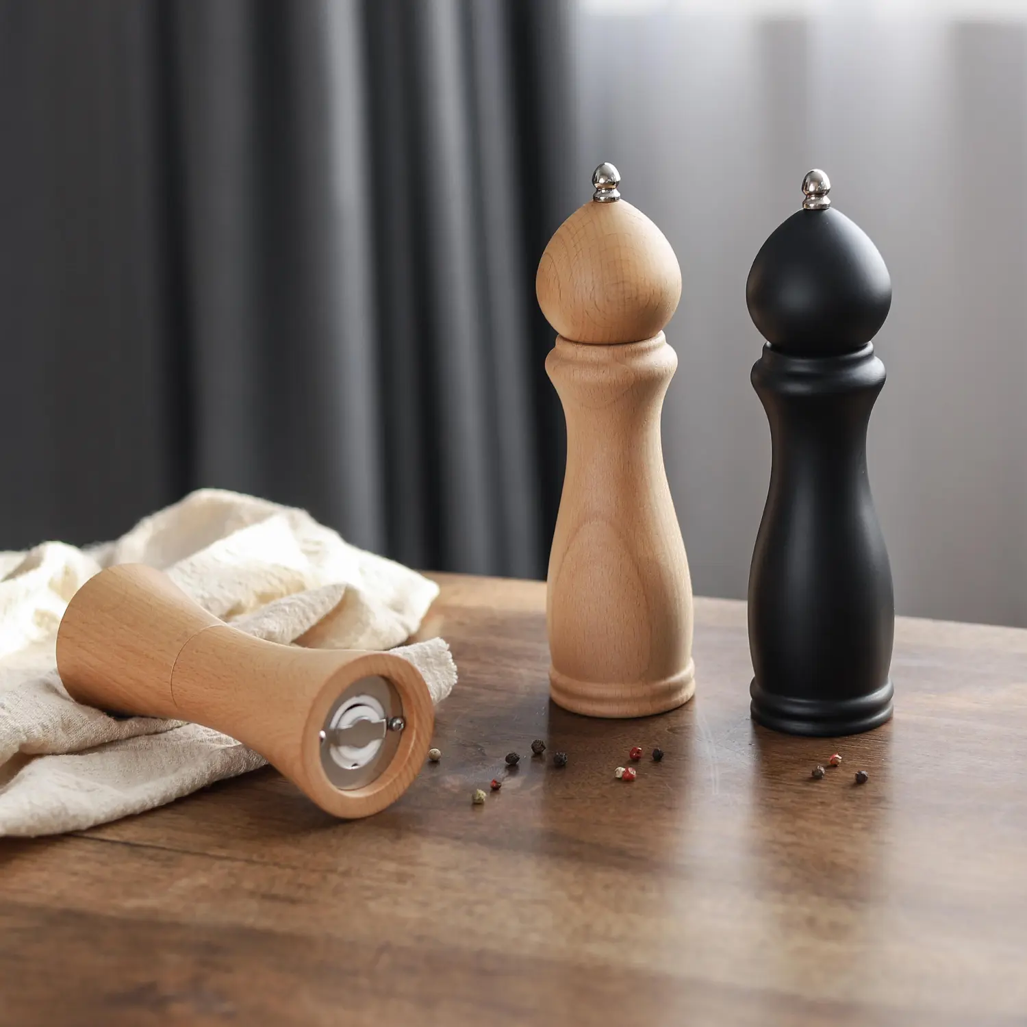Vintage Wood Pepper Mill