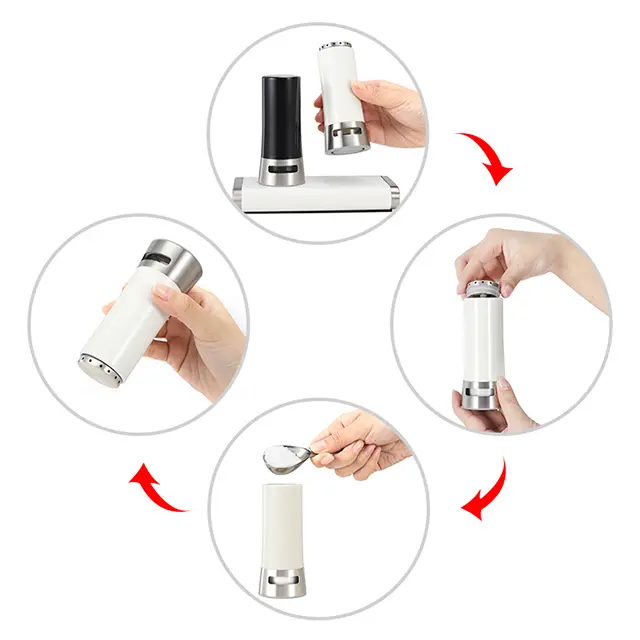 ODM Customized Magic Salt & Pepper Shakers Set with Magnetic Base