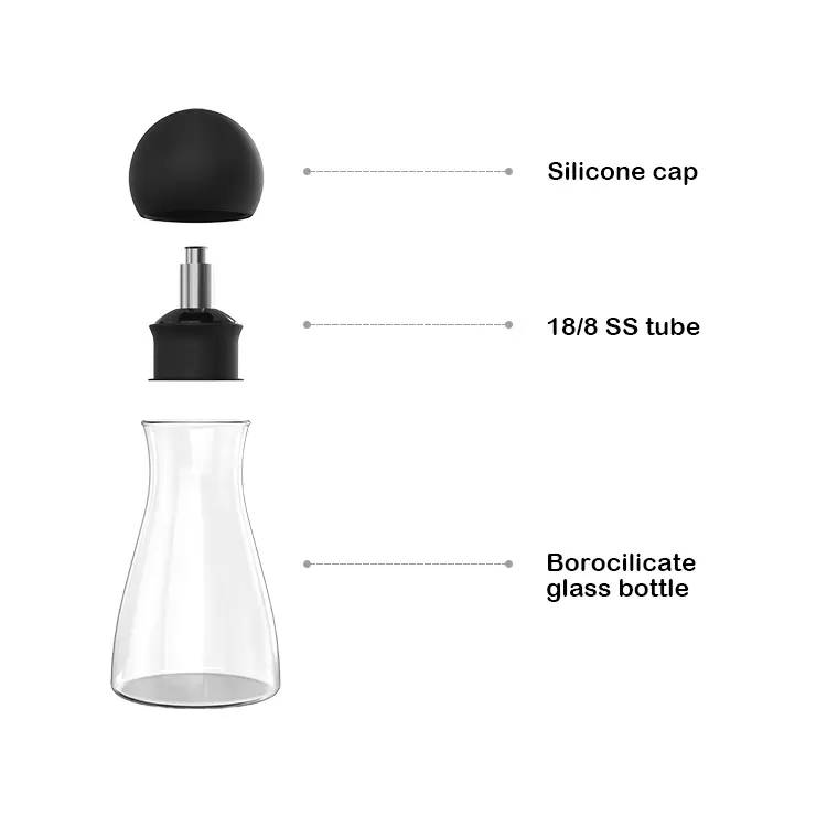 Custom Salad Dressing Jar with Glass Bottle 1
