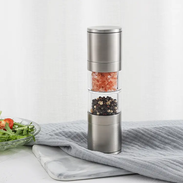 ODM 2 in 1 Stainless Steel Manual Salt and Pepper Grinder