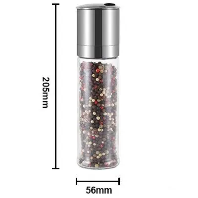ODM Customized Metal Spice Grinder with Glass Jar