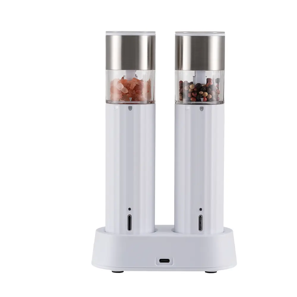 Custom Wireless Rechargeable Electric Salt and Pepper Shaker Set