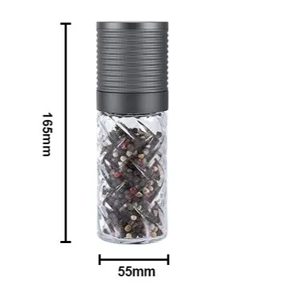 High-Quality Customized Aluminum Alloy Hand Salt and Pepper Grinder Service, Product