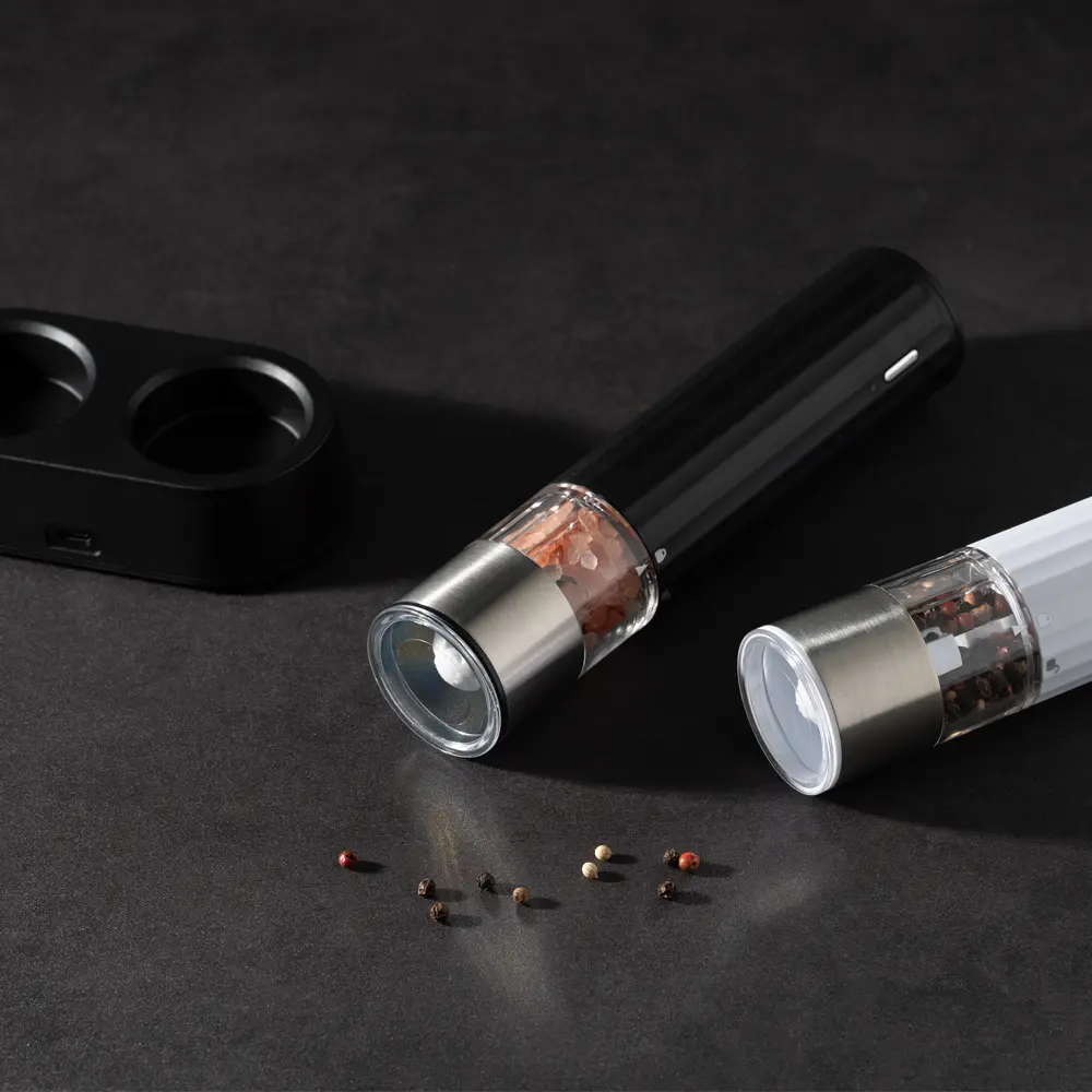 Custom Wireless Rechargeable Salt and Pepper Grinder Set 1