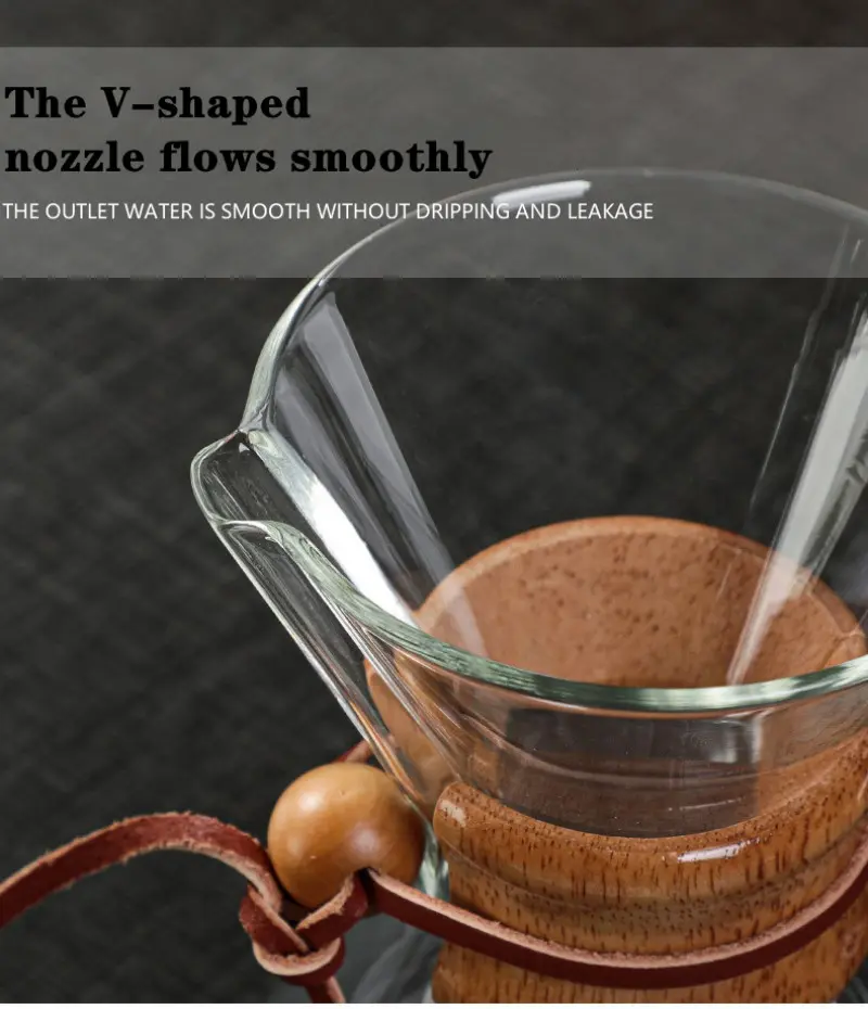 ODM Pour Over Coffee Maker with Stainless Steel Filter