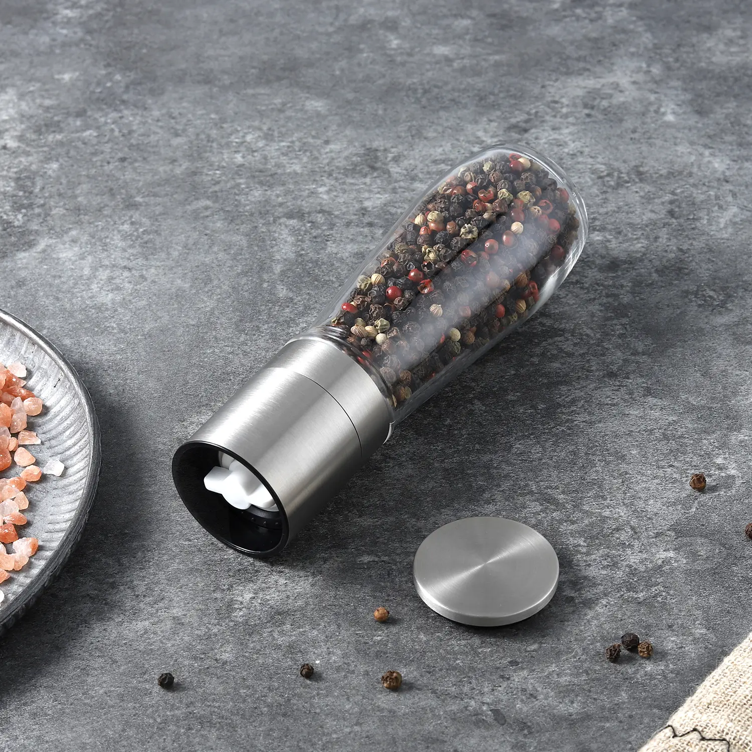 Custom Manual Stainless Steel Spice Mill 