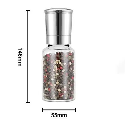 ODM Borosilicate Glass Salt & Pepper Grinder