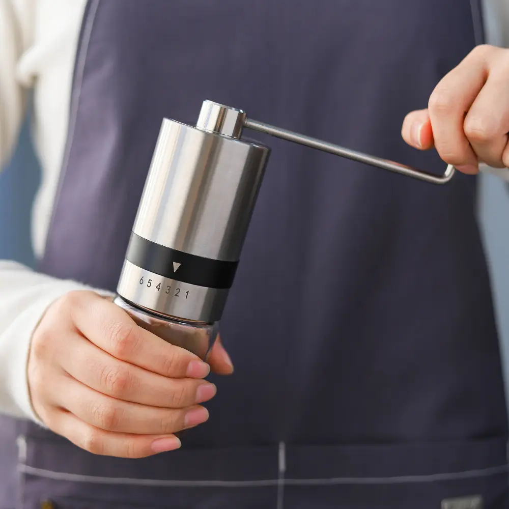 Custom Hand Coffee Grinder with Steel Core