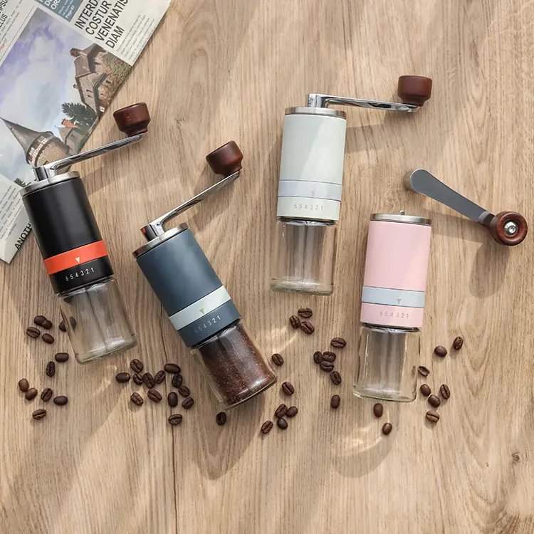 Colorful Hand Coffee Grinder Ceramic Burr
