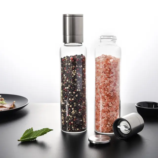 CE Certification Customized Glass Salt And Pepper Grinder Set Factories, Suppliers