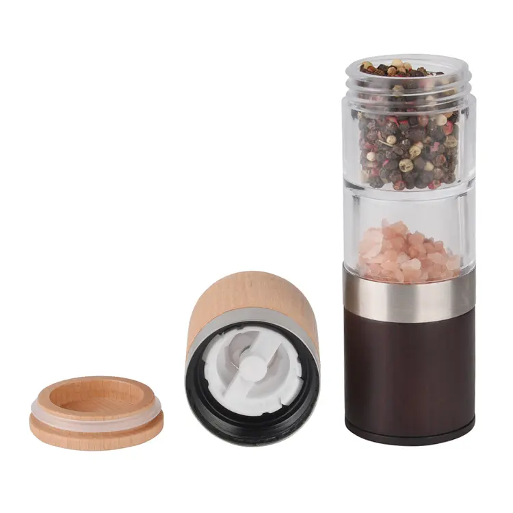 Custom 2 in 1 Combined Salt and Pepper Mill
