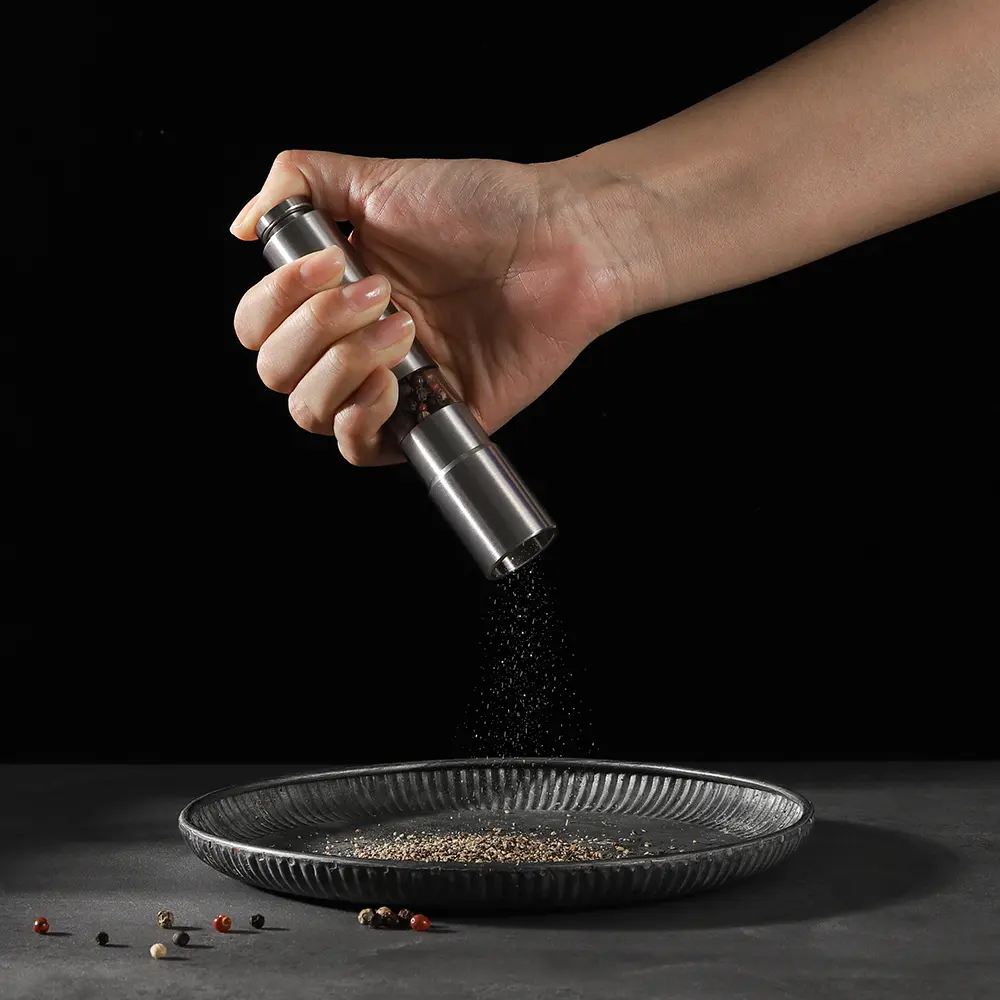 Buy Stainless Steel Thumb Press Pepper Grinder Manufacturer, Product