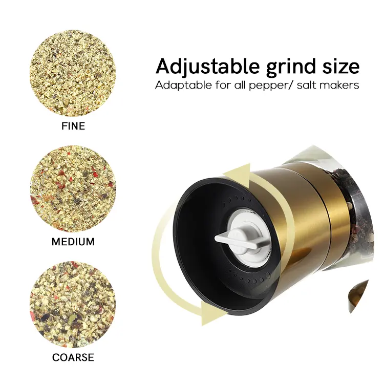China  Wholesale Gold Pink Salt and Pepper Grinder Supplier, Quotes