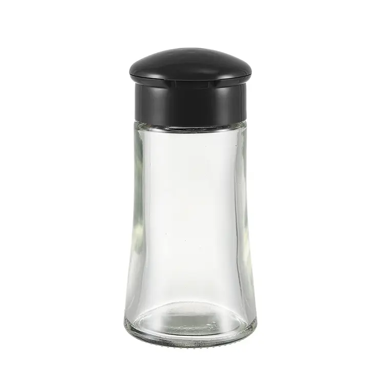 Custom Glass Salt & Pepper Shaker with Flip-Top Lid