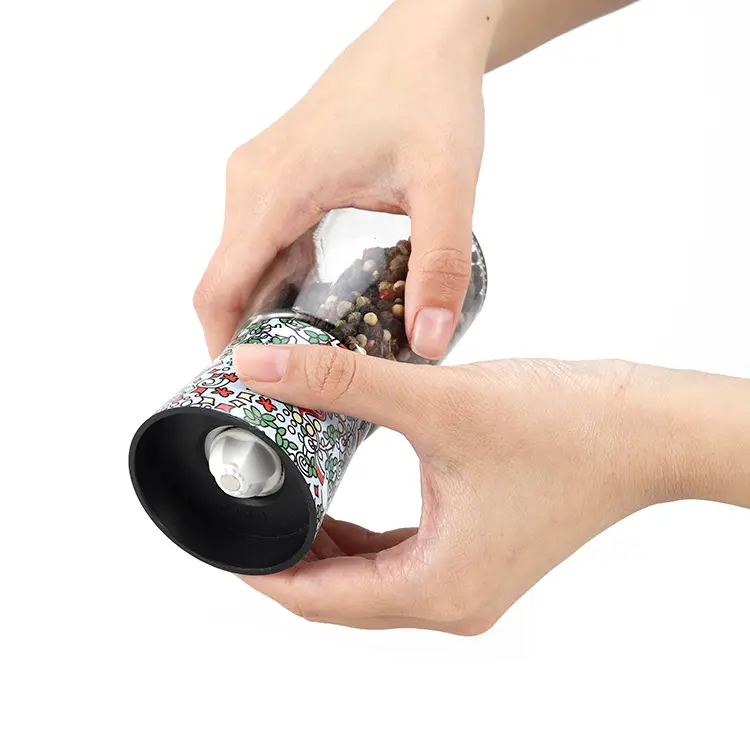 Wholesale Salt Grinders for Sea Salt with Pattern