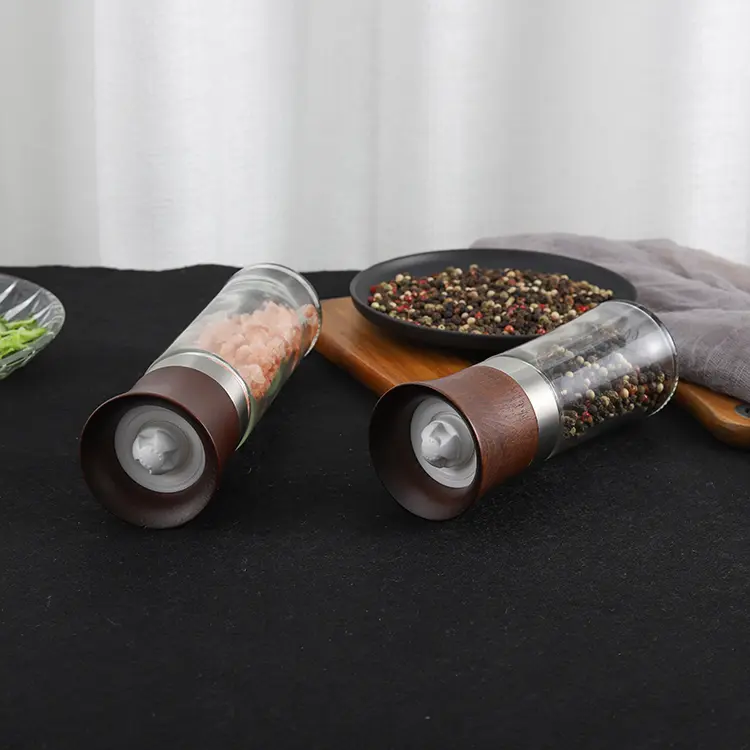 customized wooden salt and pepper mill features
