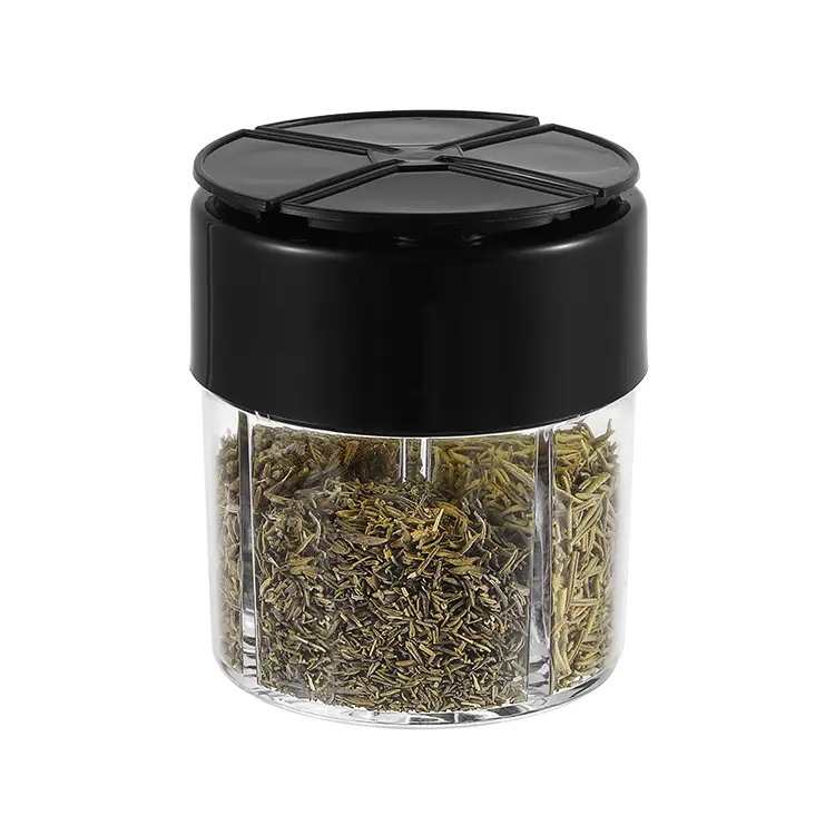 Famous Plastic Pepper & Salt Shaker with 4 Compartments Supplier, Exporters