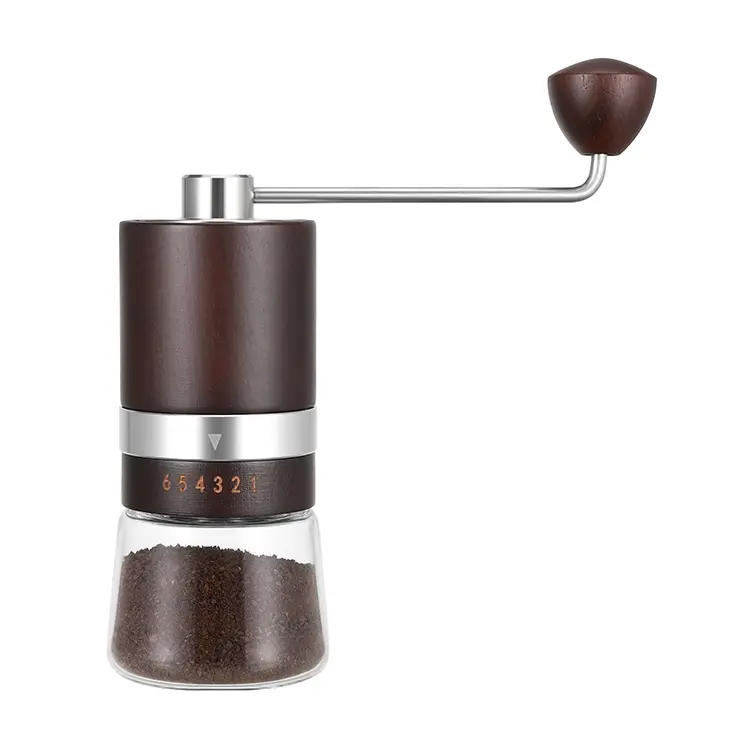 Wholesale Wooden Hand Coffee Grinder with Adjustable Grinding Design