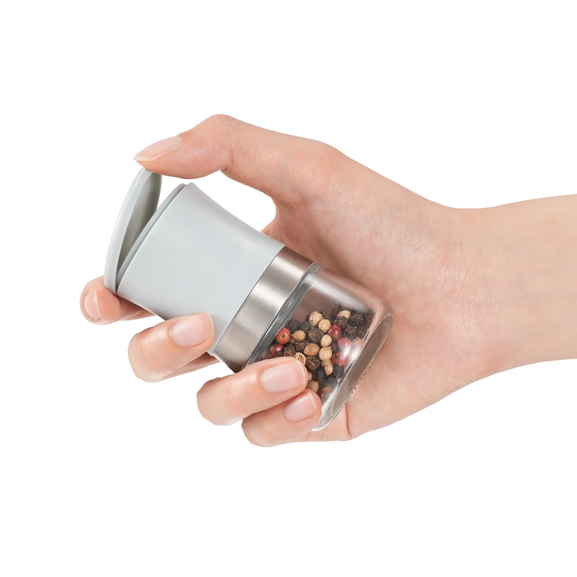 Custom Mini RPET Pepper Grinder with Adjustable Ceramic Burr