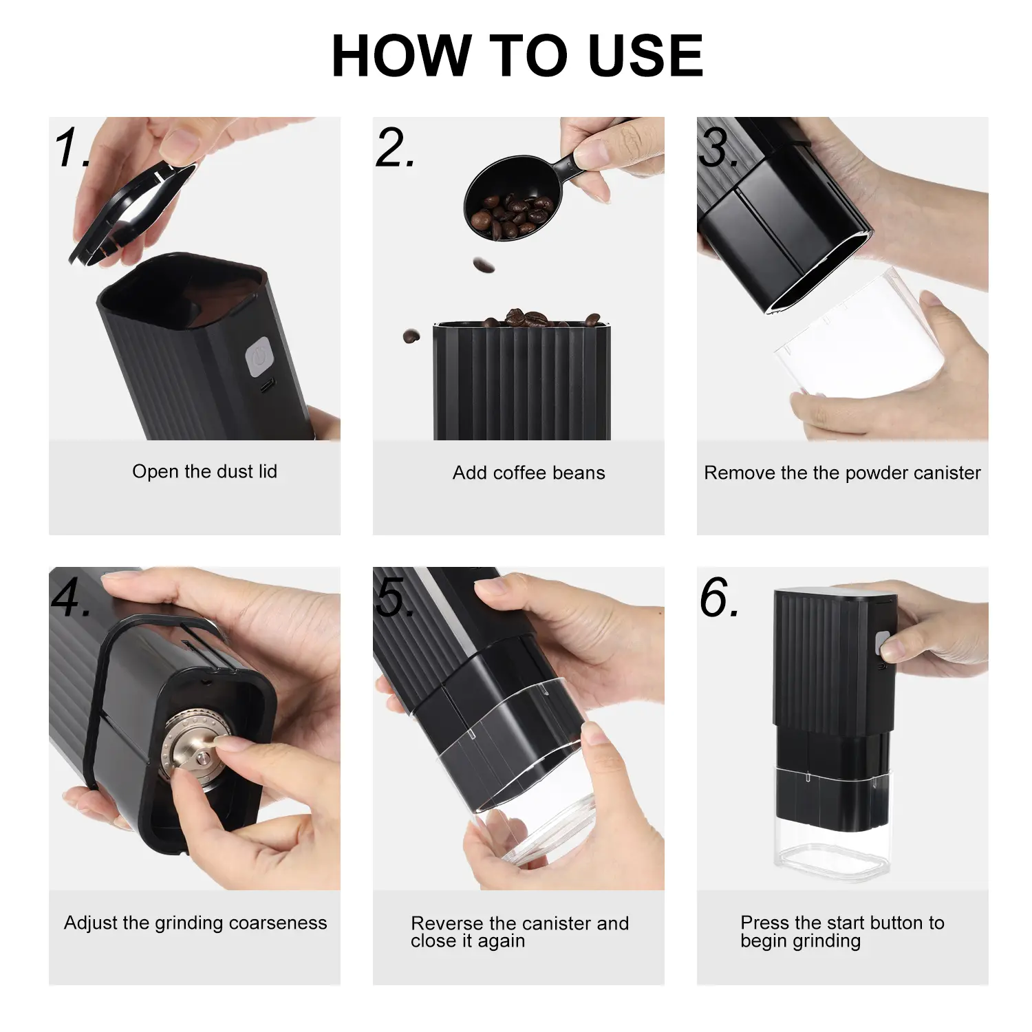 Wholesale Customized Portable Electric Coffee Mill