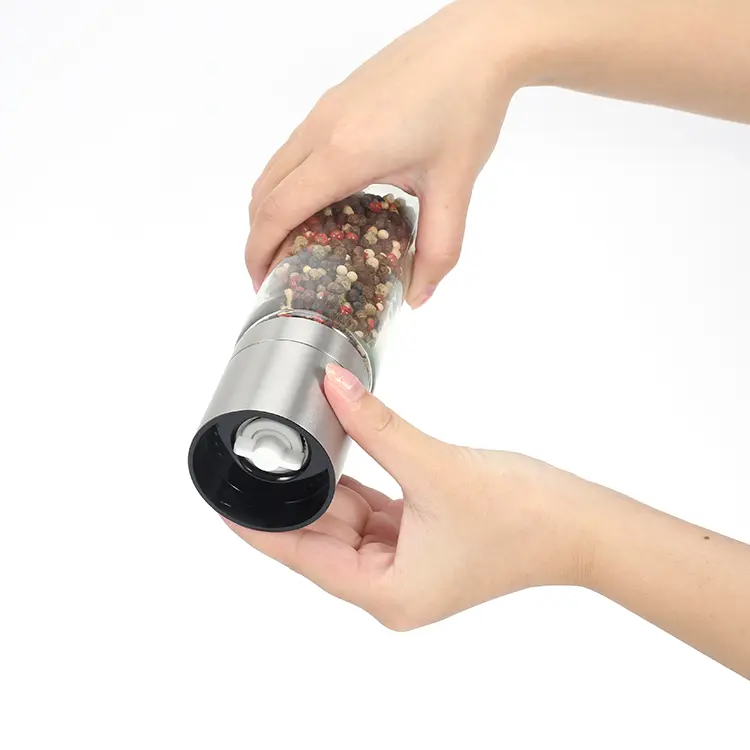 ODM Customized Metal Spice Grinder with Glass Jar