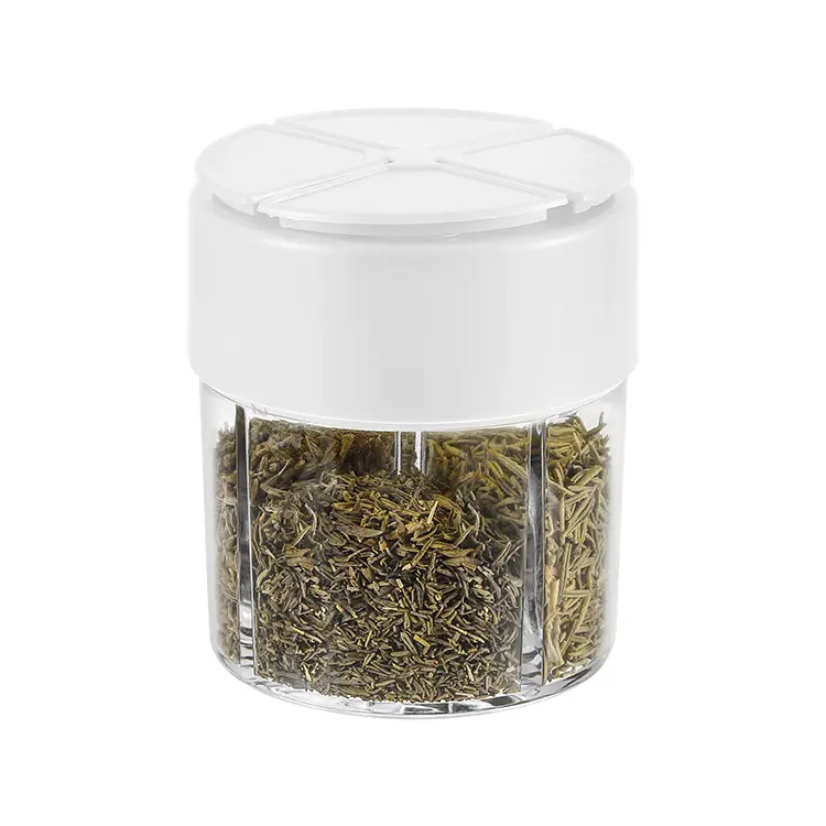 Famous Plastic Pepper & Salt Shaker with 4 Compartments Supplier, Exporters