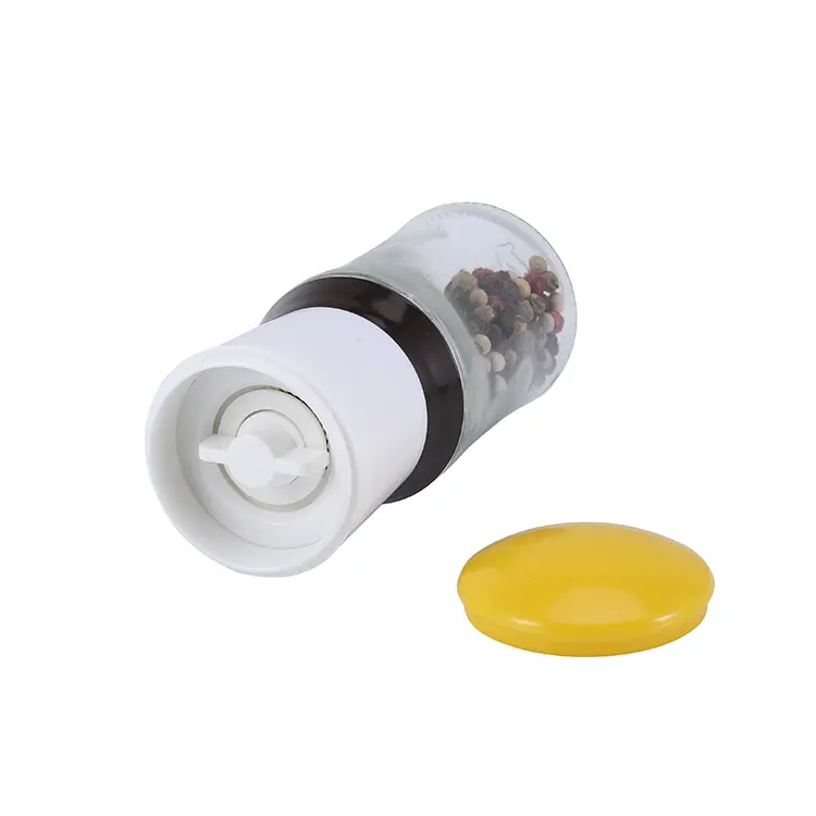 ODM Colorful Manual Plastic Salt and Pepper Grinders with Ceramic Burr