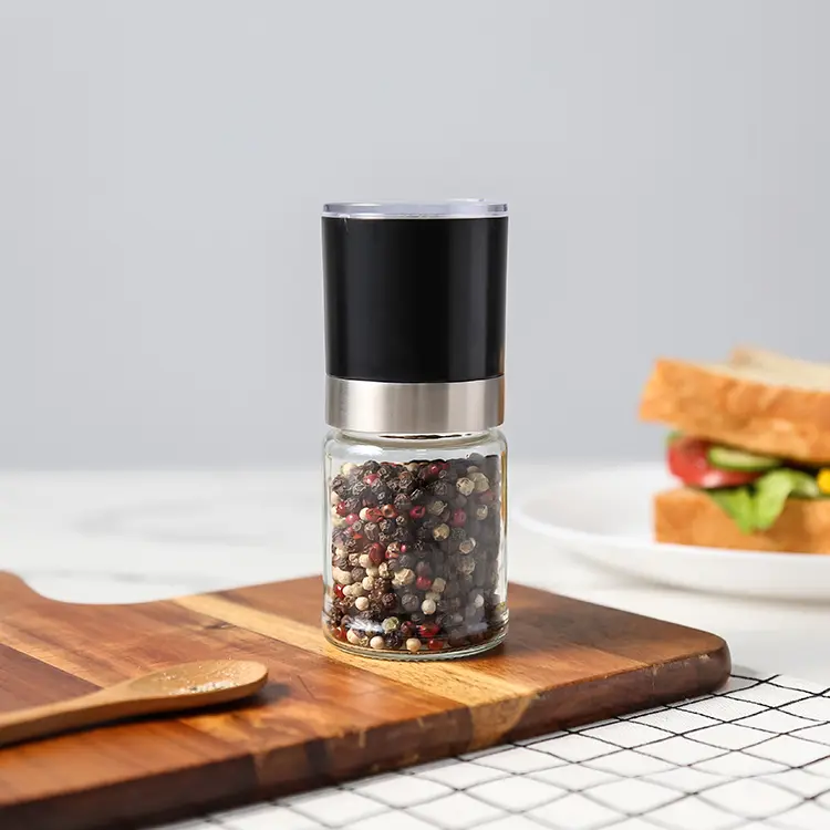 ODM  Bulk Portable Pepper Grinder with Glass Jar Manufacturers, Suppliers