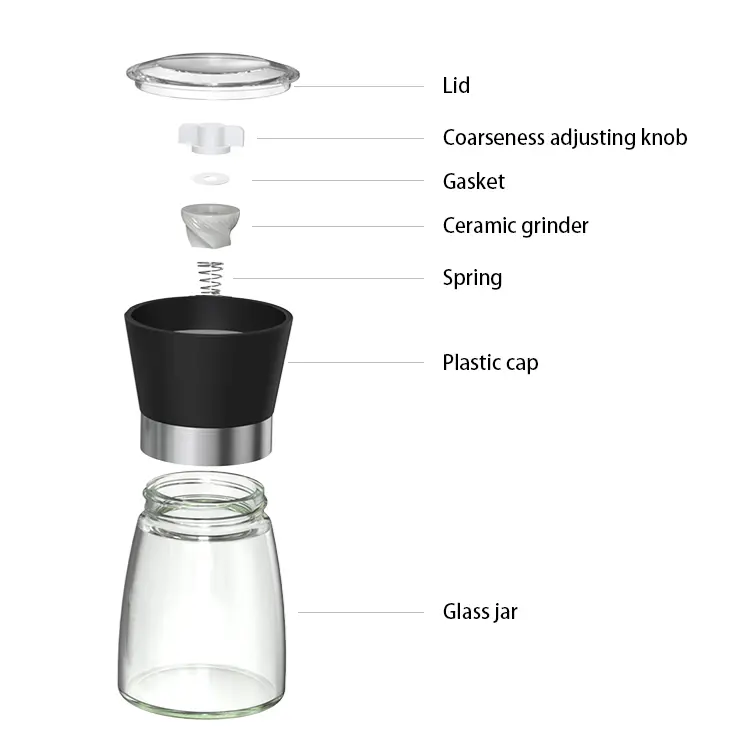 ODM Good Spice Grinder with Glass Jar