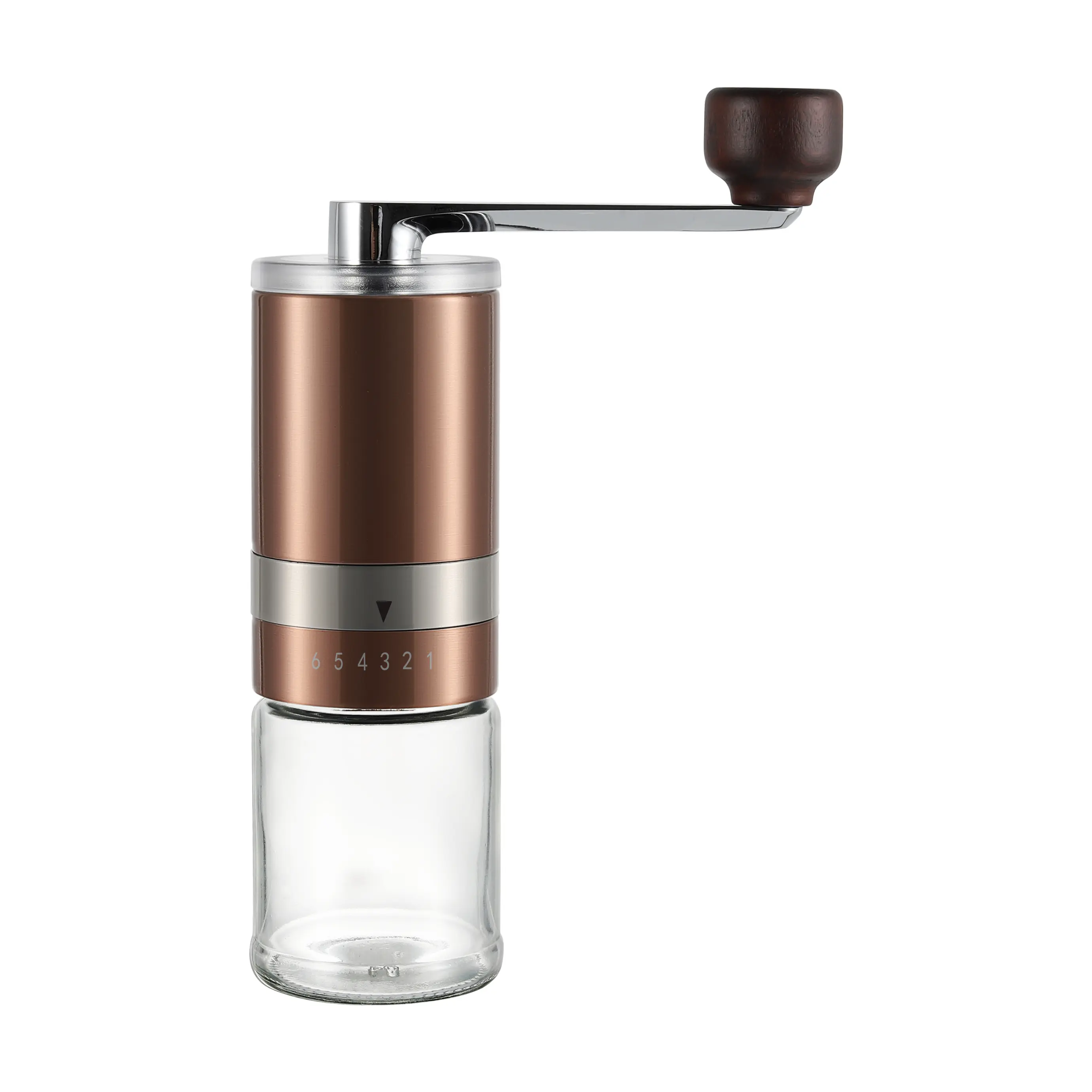 Buy Customized Manual Coffee Grinder with Glass Bottle Company, Factory