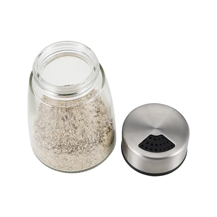 ODM Bulk Stainless Steel Salt And Pepper Shaker Set with Glass Jar Manufacturers, Exporters