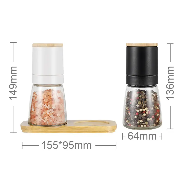 Wholesale Manual Pepper Grinder Set with Ceramic Burr
