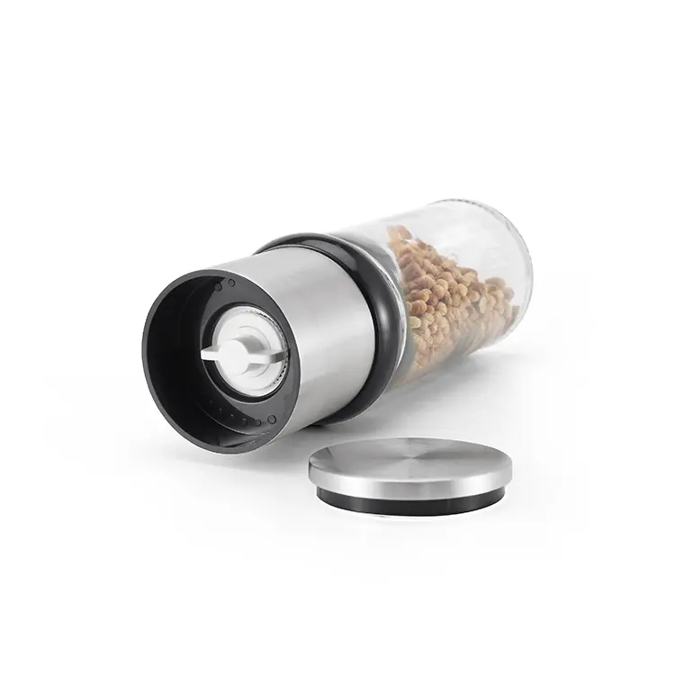 ODM Stainless Steel Manual Spice Mill with Adjustable Ceramic Burr