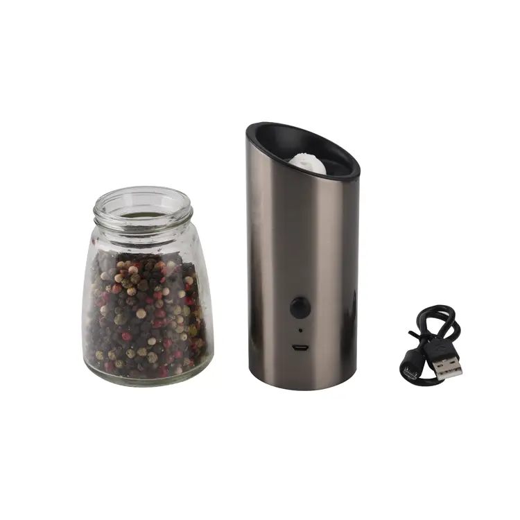 Wholesale Gunmetal Gray Gravity Pepper Grinder Set