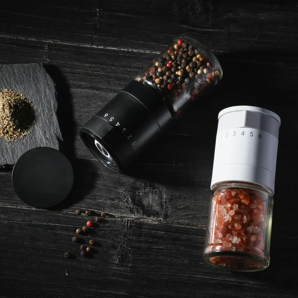 Custom Refillable Salt and Pepper Grinder