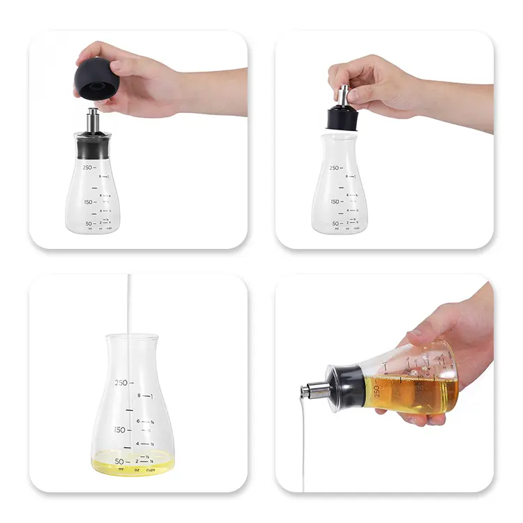 Custom Salad Dressing Jar with Glass Bottle