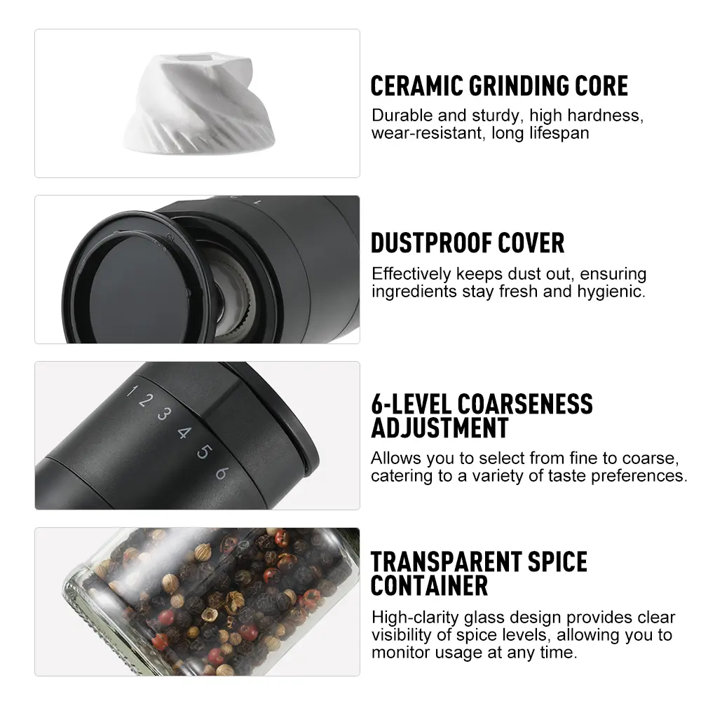 ODM Ergonomic Manual Pepper Grinder