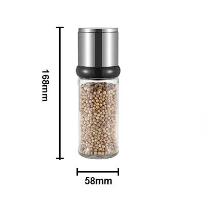 China Pink Salt and Pepper Grinders with Glass Bottle Manufacturers, Manufacturer