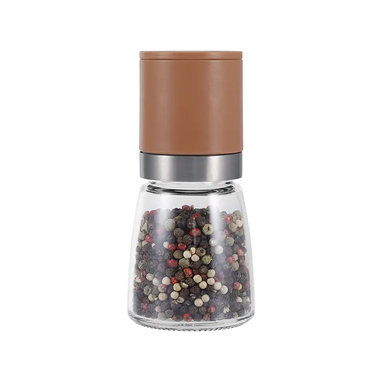 Wholesale Hand Spice Grinder Mill with Glass Jar