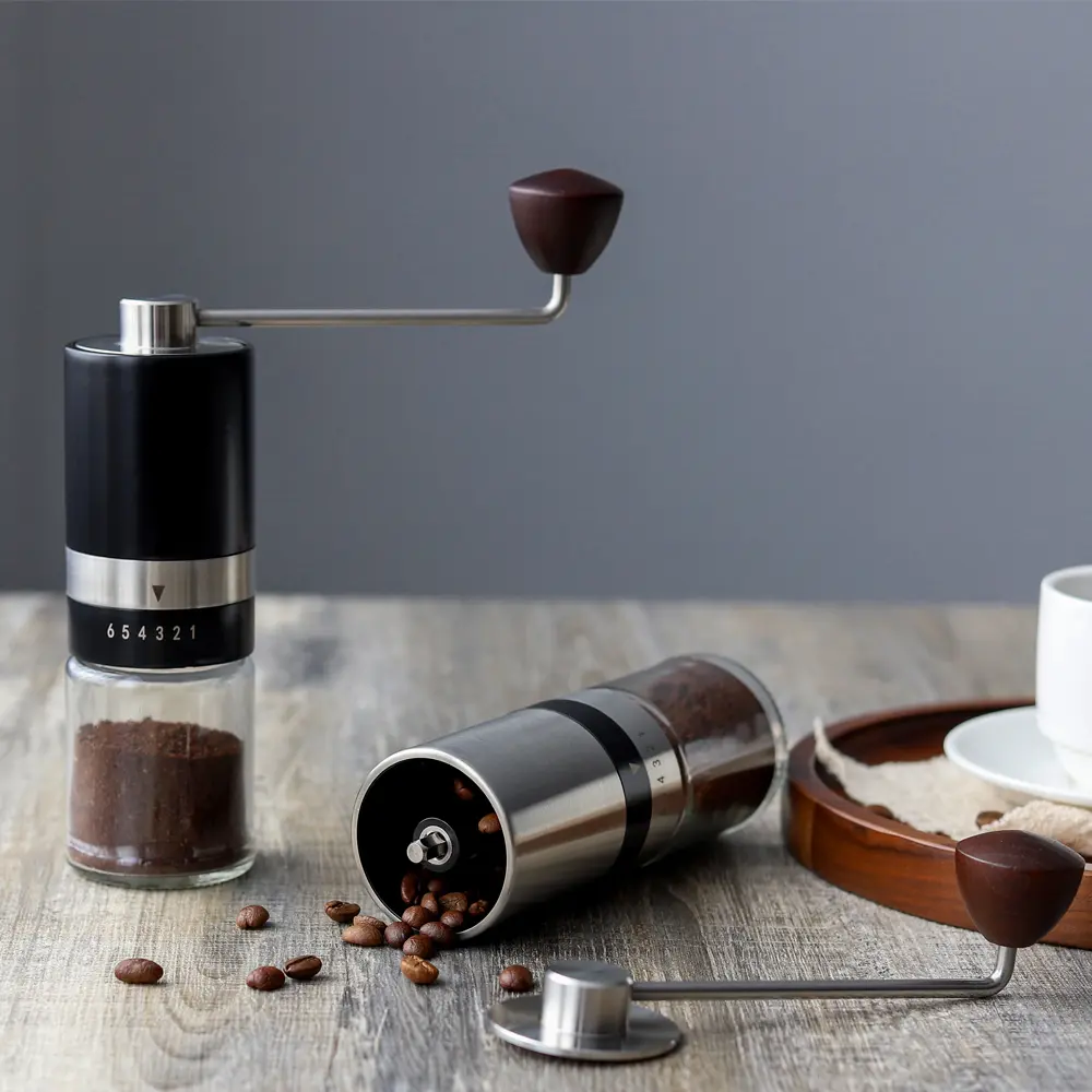 Custom Hand Coffee Grinder with Steel Core