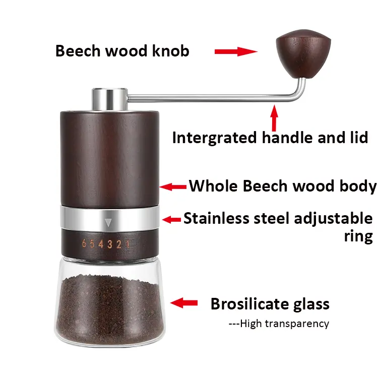 ODM Personalised Elegant Wooden Manual Coffee Mill Product, Quotes