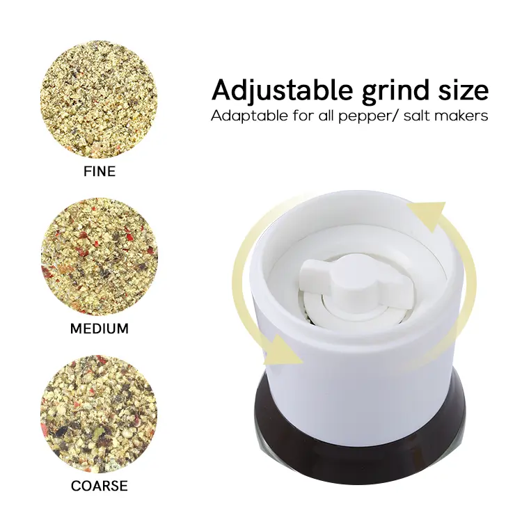 ODM Colorful Manual Plastic Salt and Pepper Grinders with Ceramic Burr