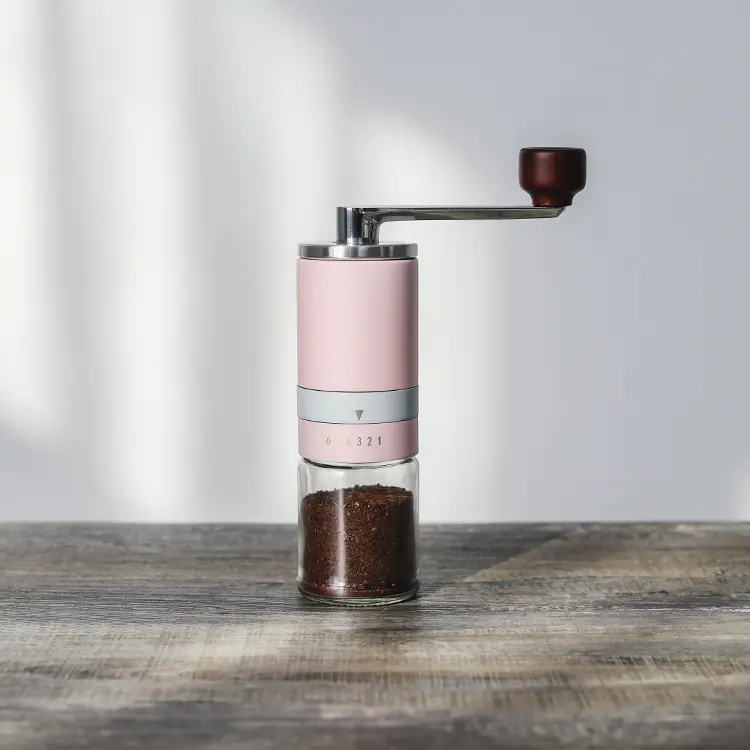 Wholesale Colorful Hand Coffee Grinder Ceramic Burr