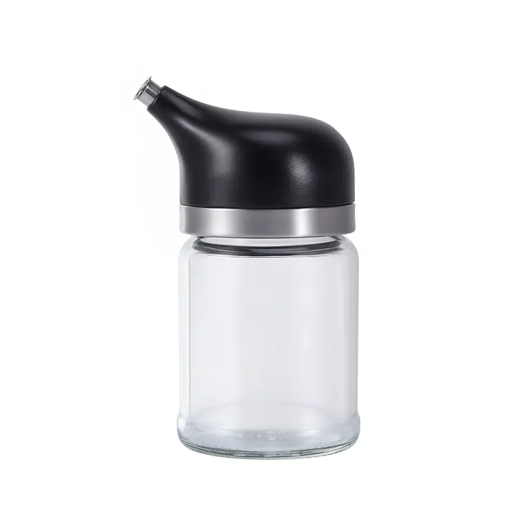 Custom Dripless Olive Oil Dispenser with Glass Jar