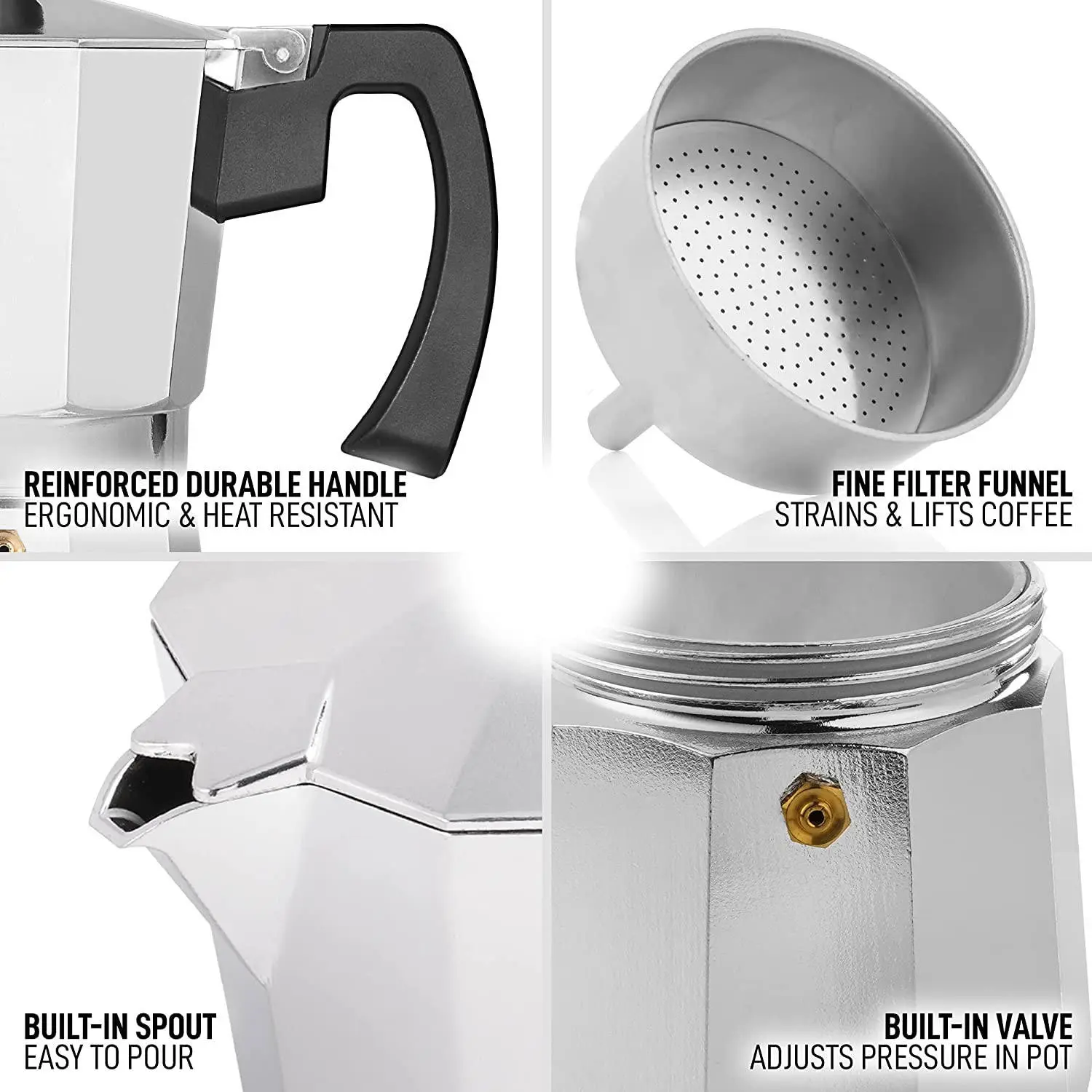Wholesale Metal Moka Pot 