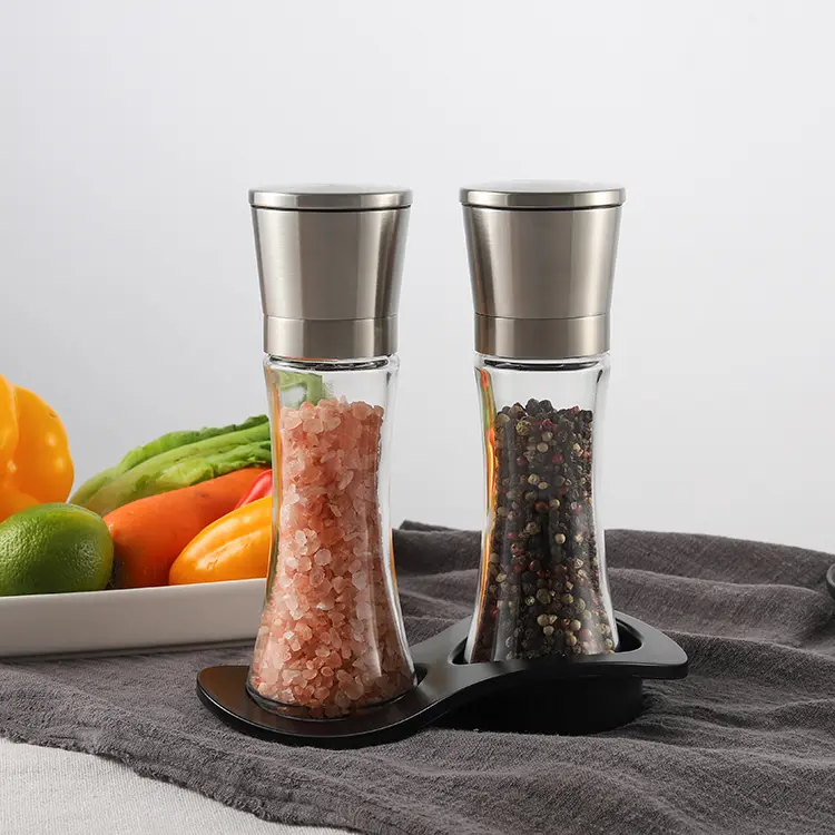 Best  OEM/ODM Metal Pepper Grinder Set with Glass Jar Service, Manufacturers