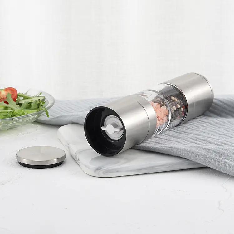 High-Quality ODM&OEM Metal Dual-Combination Salt And Pepper Mill Pricelist, Factories