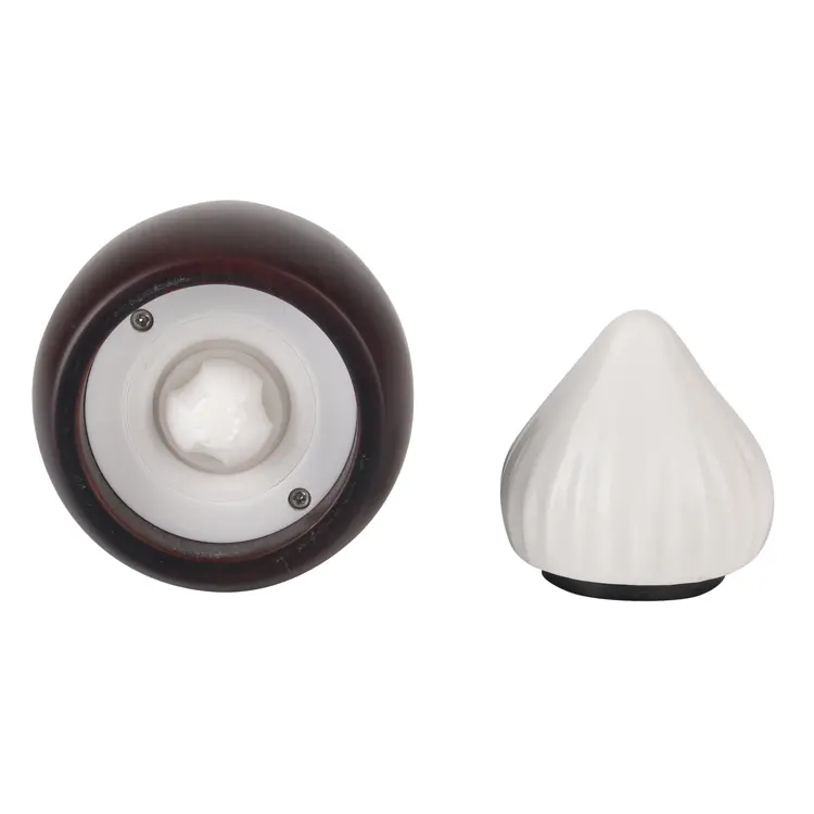 Compact Wooden Salt Grinder with Ceramic Burr3